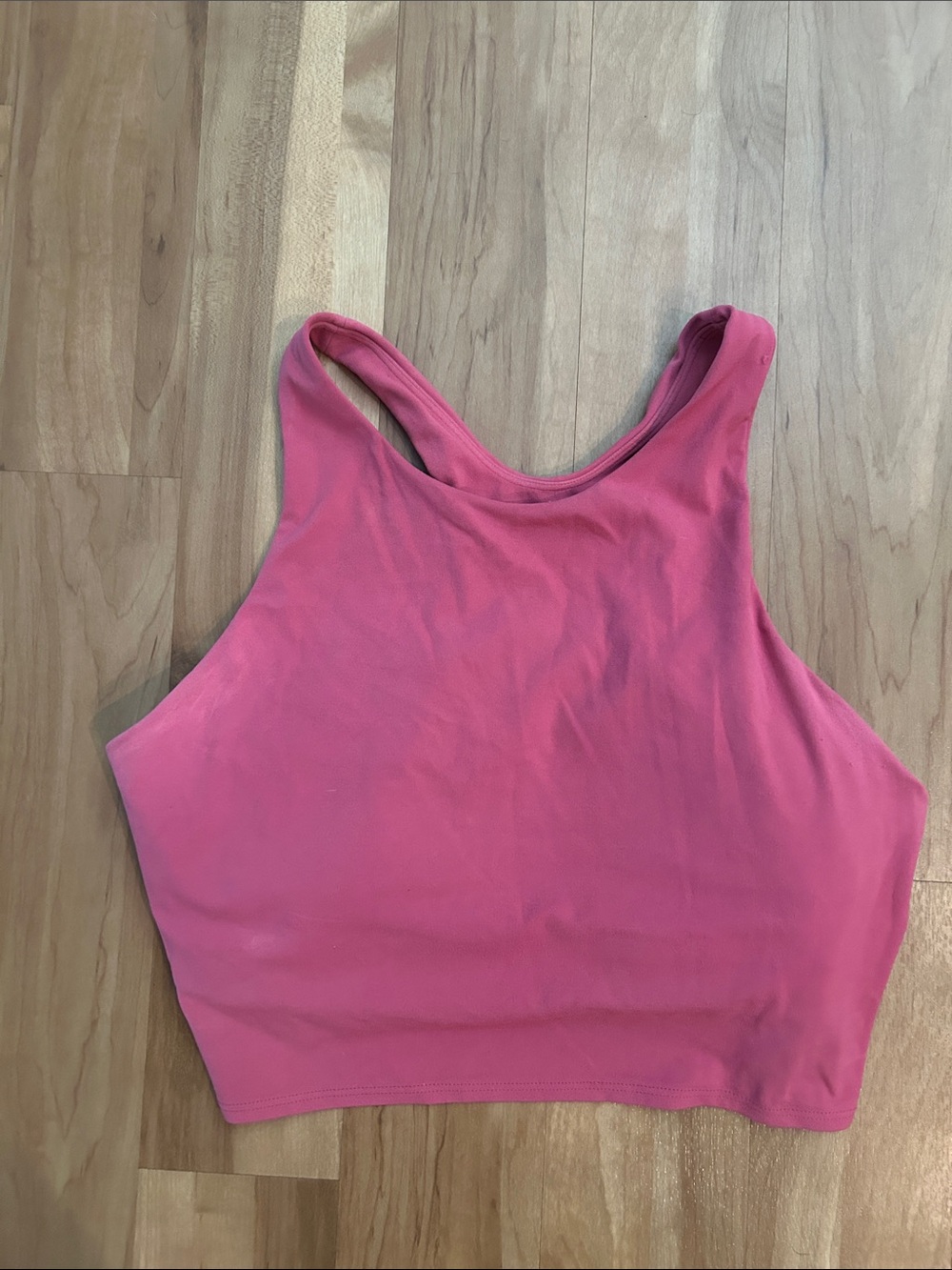 Athleta Hot Pink High Neck Crop Tank